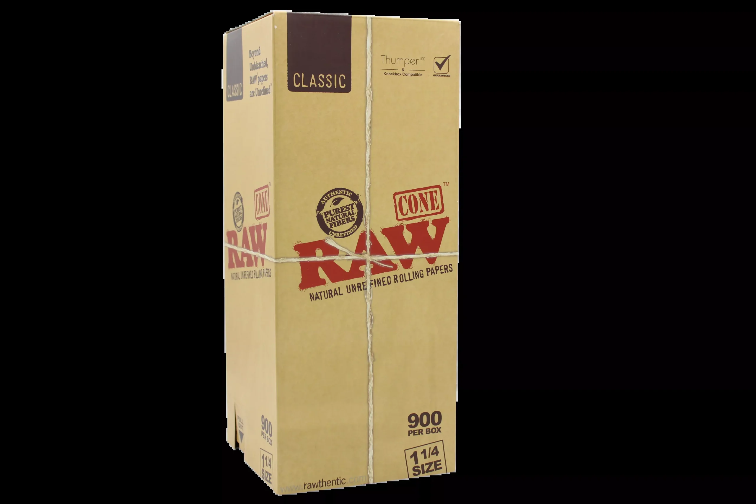 RAW Classic 1 1/4 Size Pre-Rolled Cones – 900ct Bulk Box