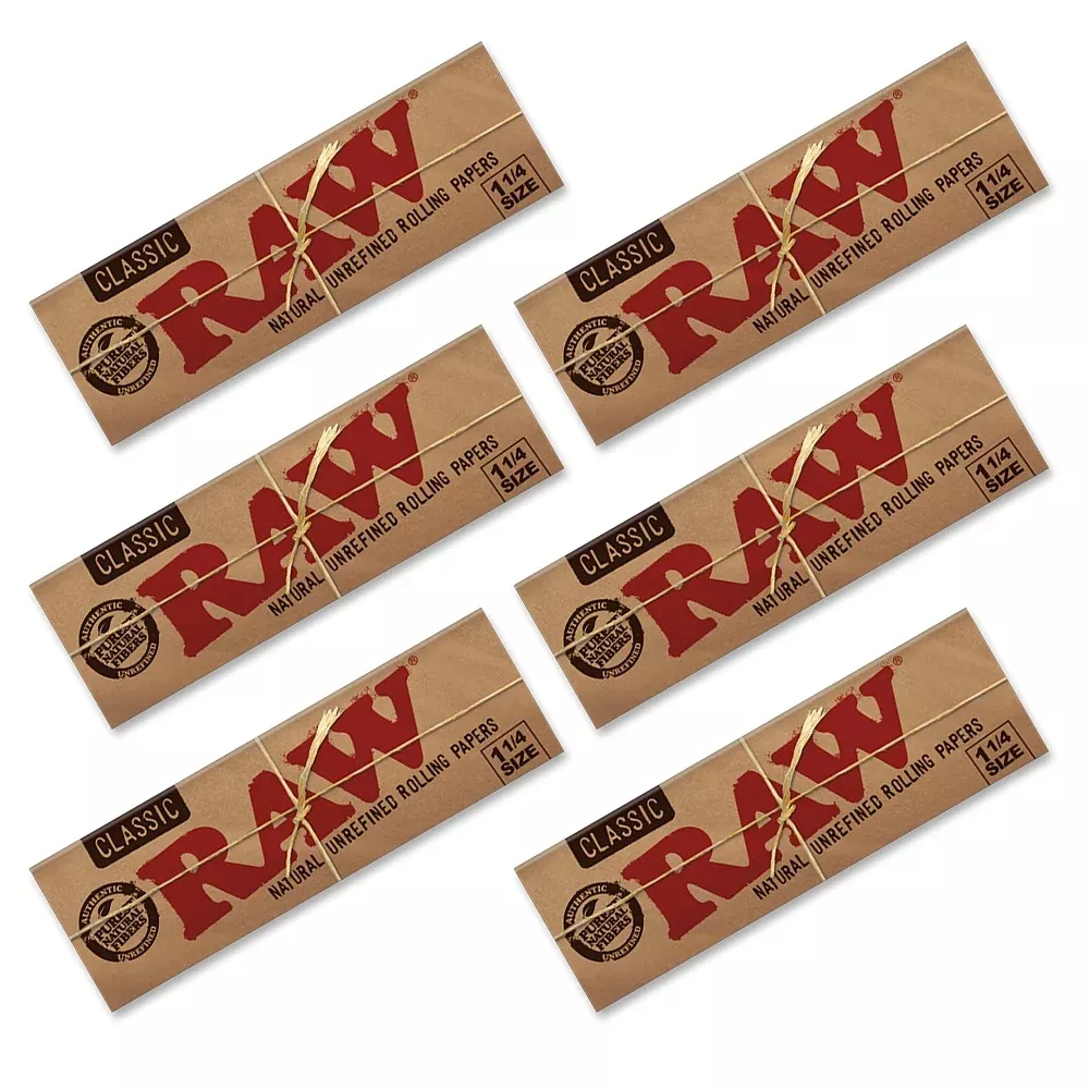 RAW - Classic 1.25 - 50 Papers - 6 Packs