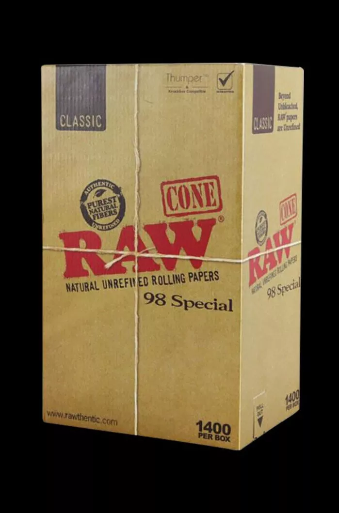 RAW Classic 98 Special Cones – 1400pc Bulk Display