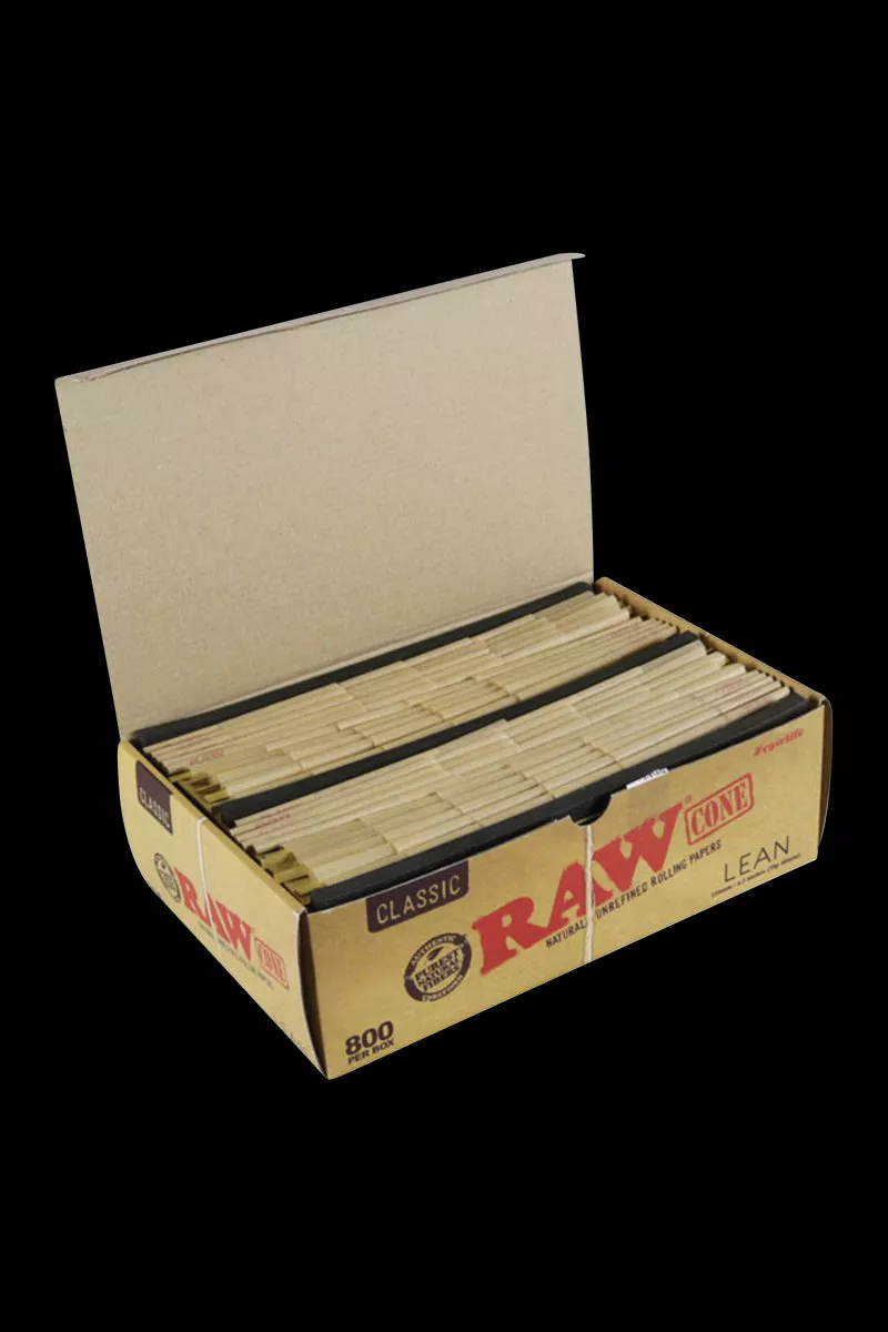 RAW Classic Bulk Lean Cones – Bulk 800 Pack