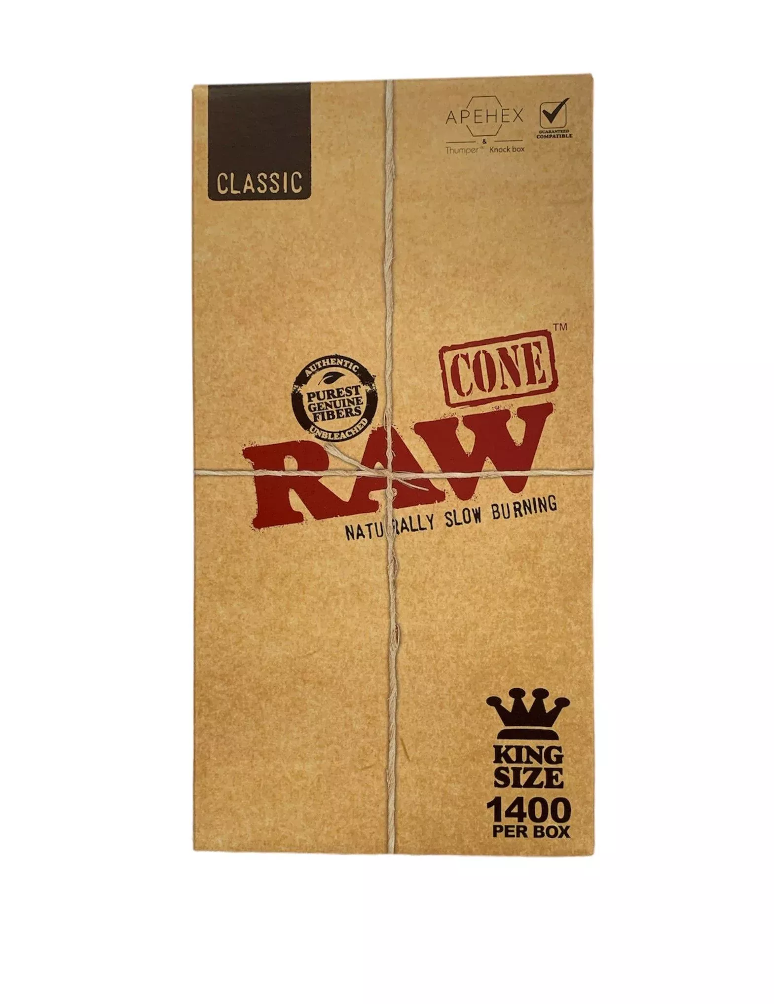 RAW Classic King Size Pre-Rolled Cones – Bulk 1400ct Factory Box
