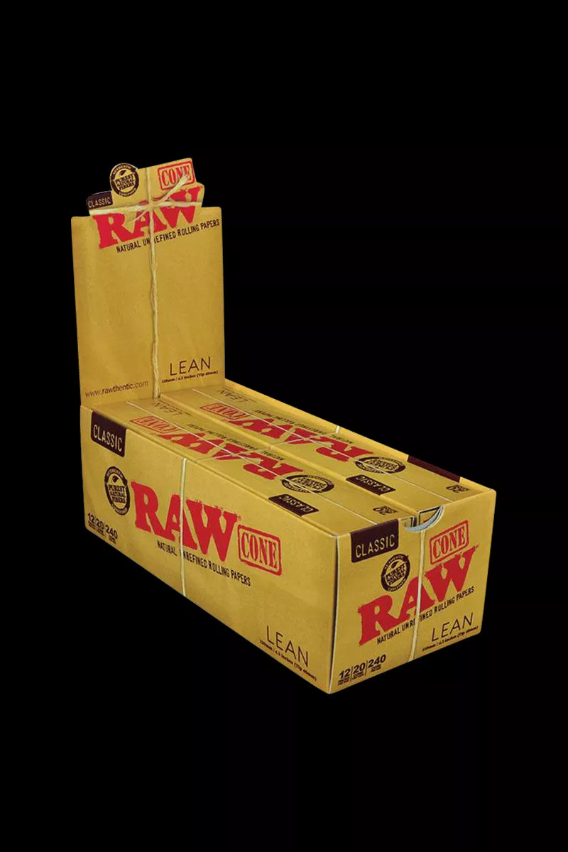 RAW Classic Lean Cones – 12 Pack