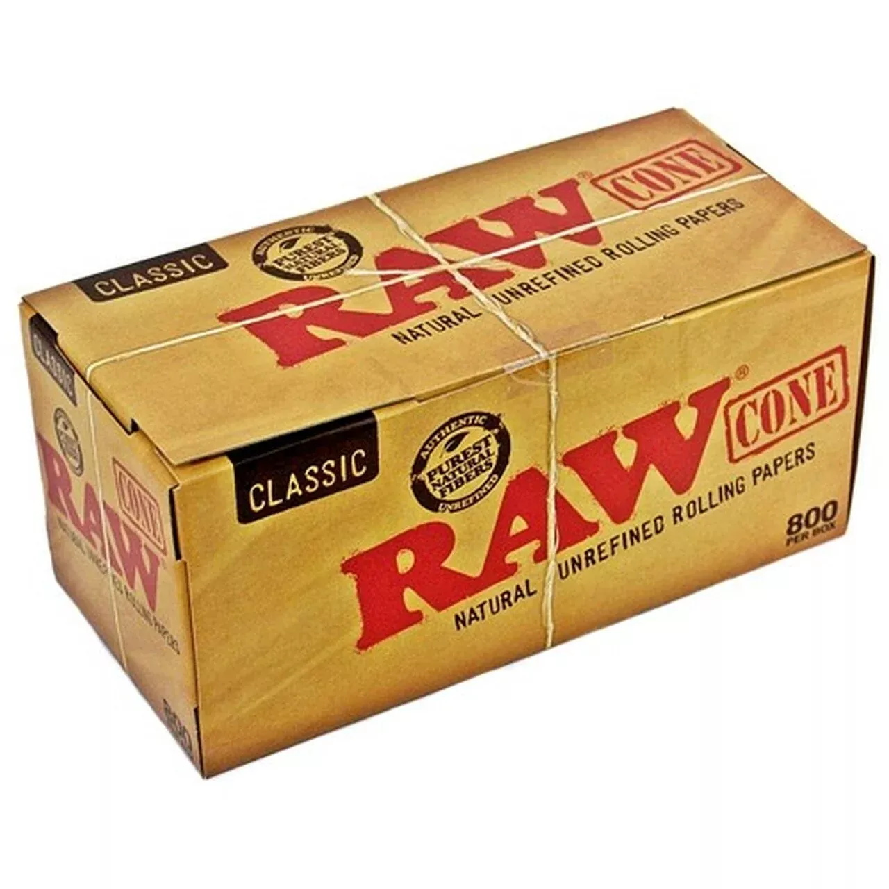 RAW Classic Lean Cones – 800-Count Bulk Box