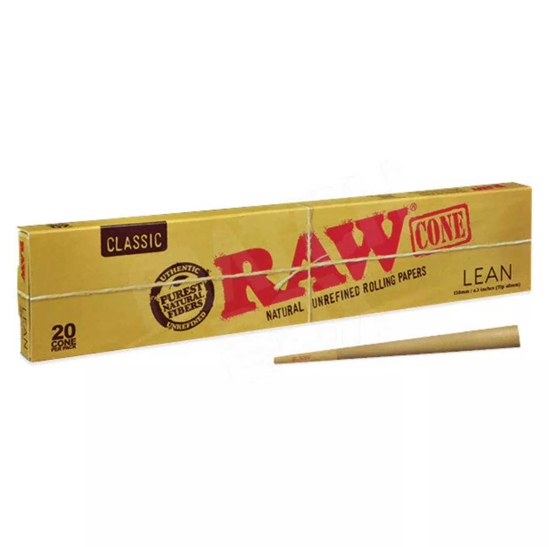 Raw Classic Lean Pre-Rolled Cones - 20 Pack