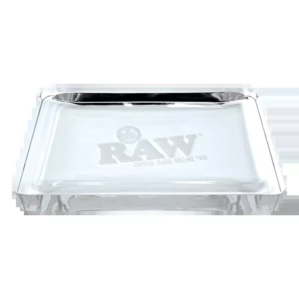RAW – Crystal Glass Rolling Tray | Luxury RAW Rolling Tray