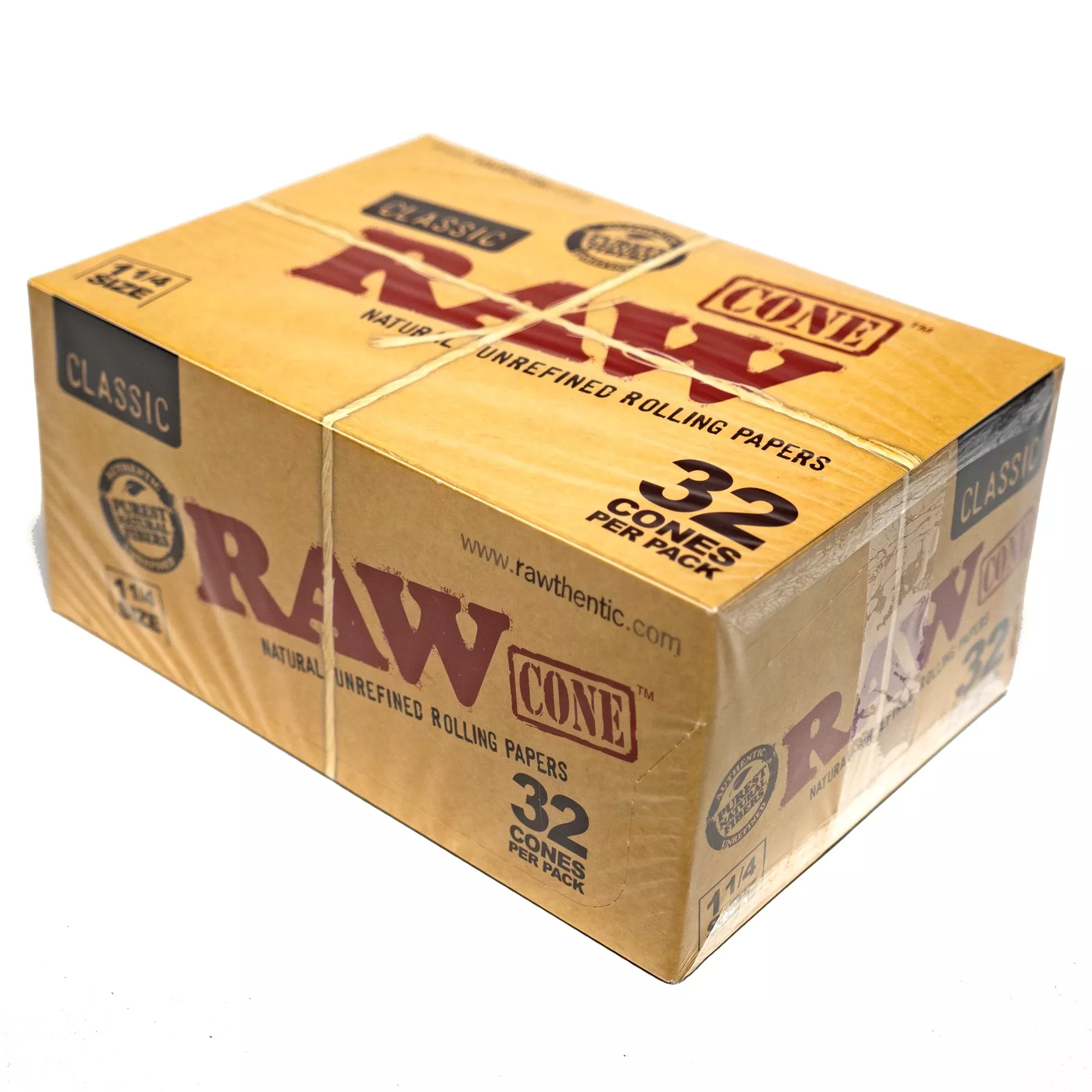 RAW - King Size Classic - 32 Cones - 12 Pack Box