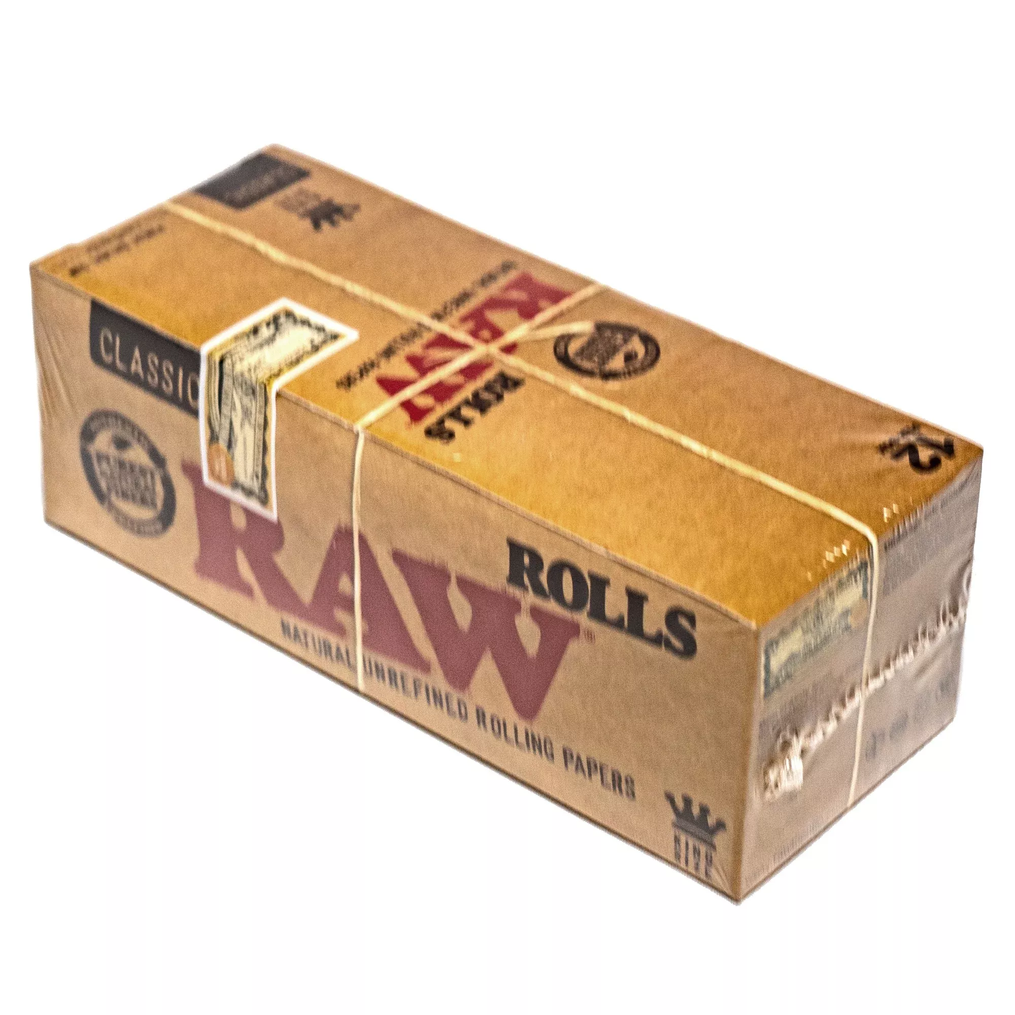 RAW - King Size Classic Rolls 3 Meter - 12 Pack Box