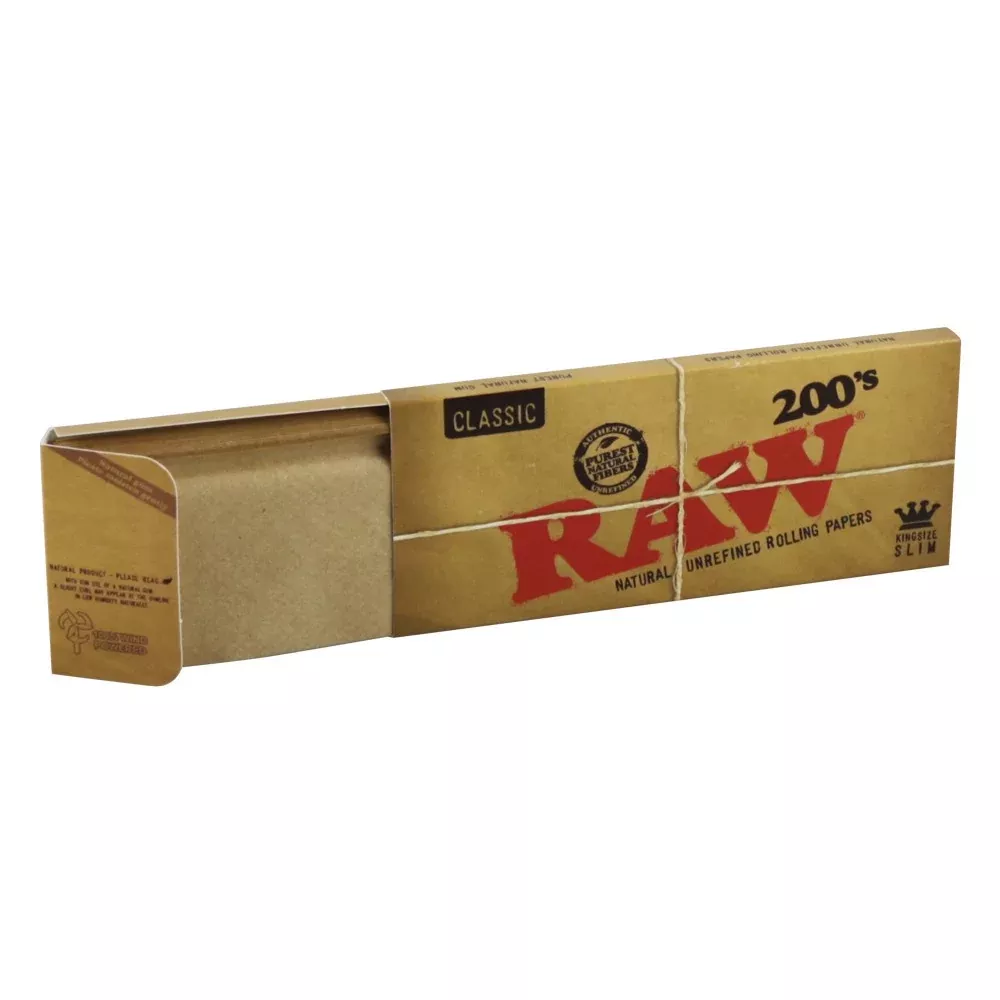 RAW - King Size Slim 200's - Single Pack