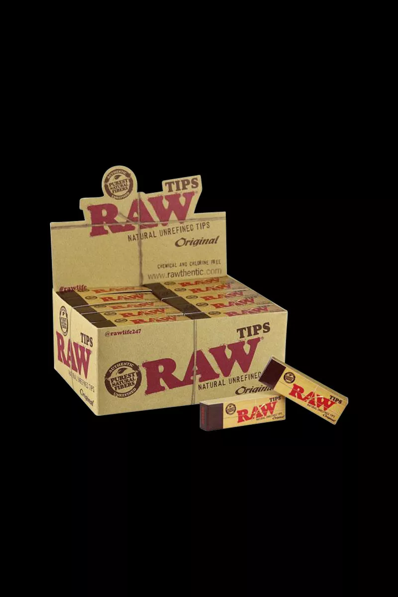 RAW Natural Unrefined Tips – 50 Pack Bulk