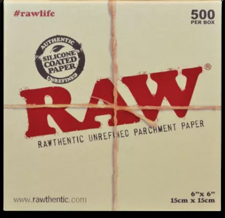 RAW Parchment Squares 6x6 – 500ct Unrefined Non-Stick Sheets