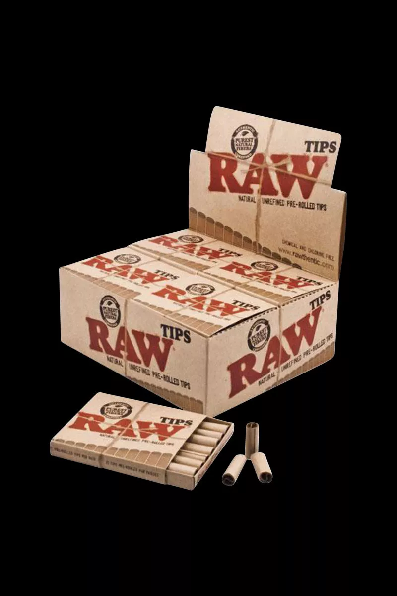 RAW Pre-Rolled Tips (21 Tips Per Pack) – 20 Pack