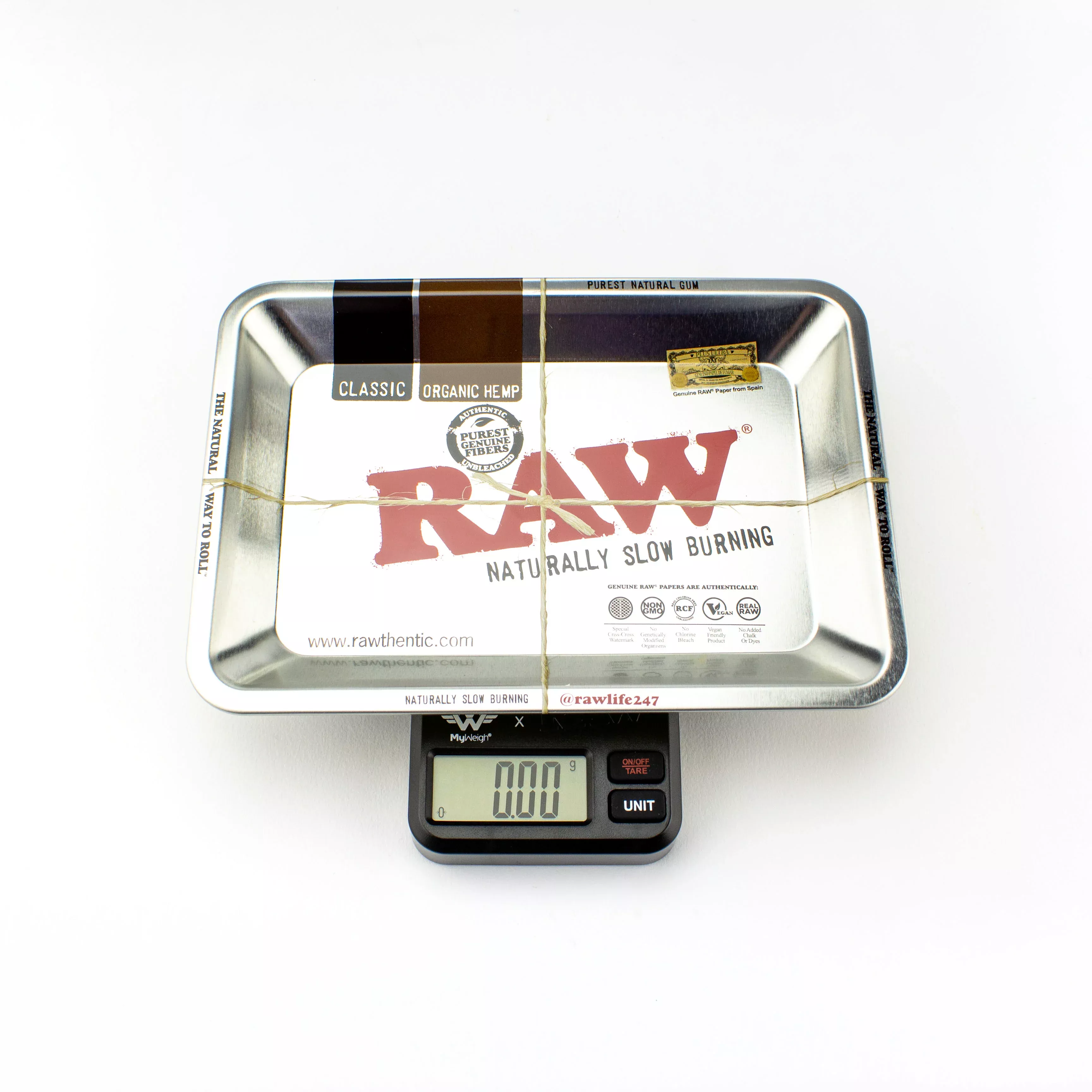 RAW Rolling Tray Scale