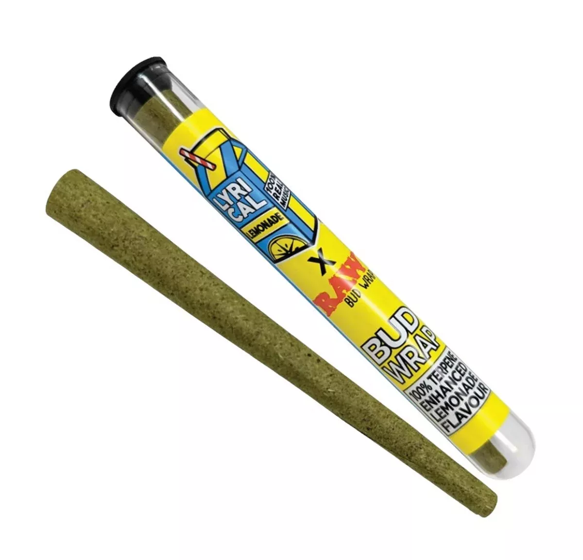 RAW x Lyrical Lemonade Pressed Bud Wraps - Flavored 2-Pack for Premium Rolls