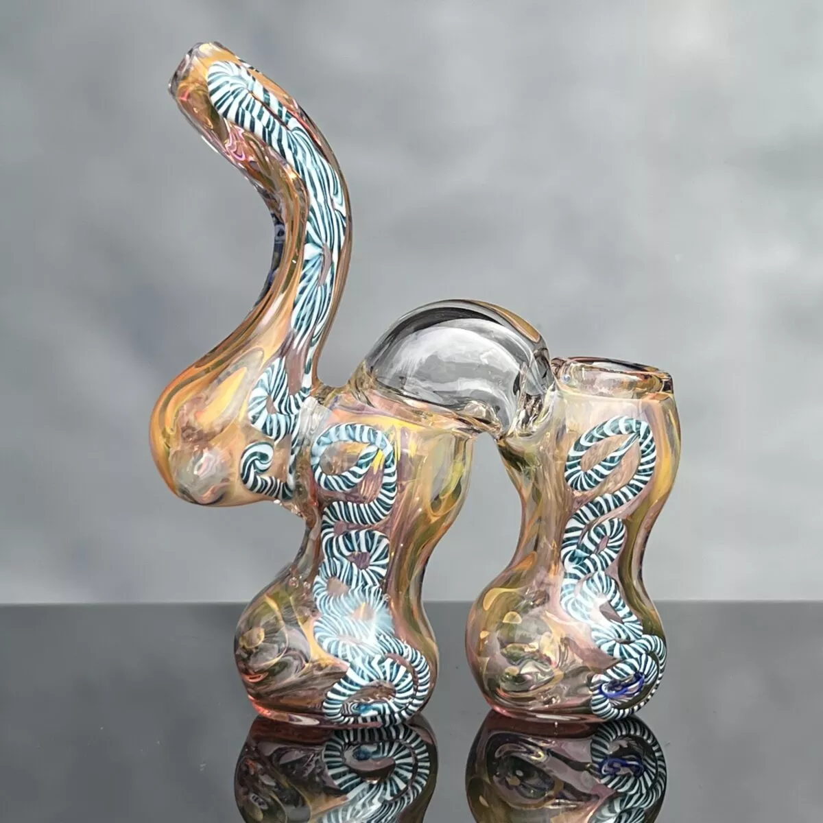 *Reduced* Fume IO Cane Double Bubbler