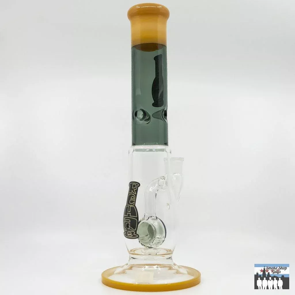 Rehab Glass 15-Inch Water Pipe – Fixed Cheese Wheel Perc with Ice Catcher
