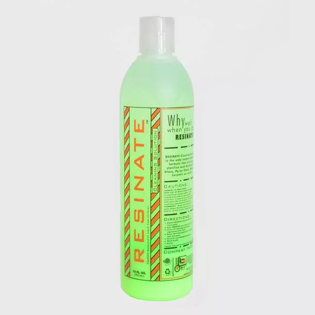 Resinate Cleaning Solution – 12 oz Bottle for Glass and Metal