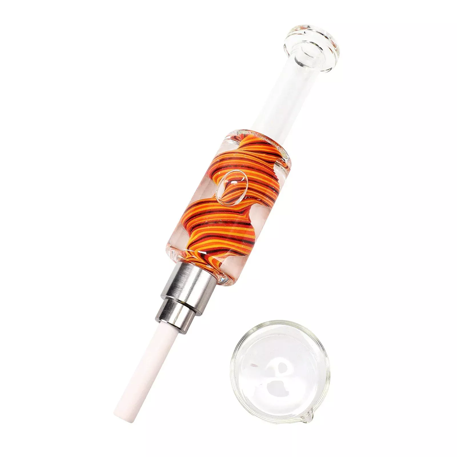 Reverse Swirl Fluid-Filled Straw Nectar Collector
