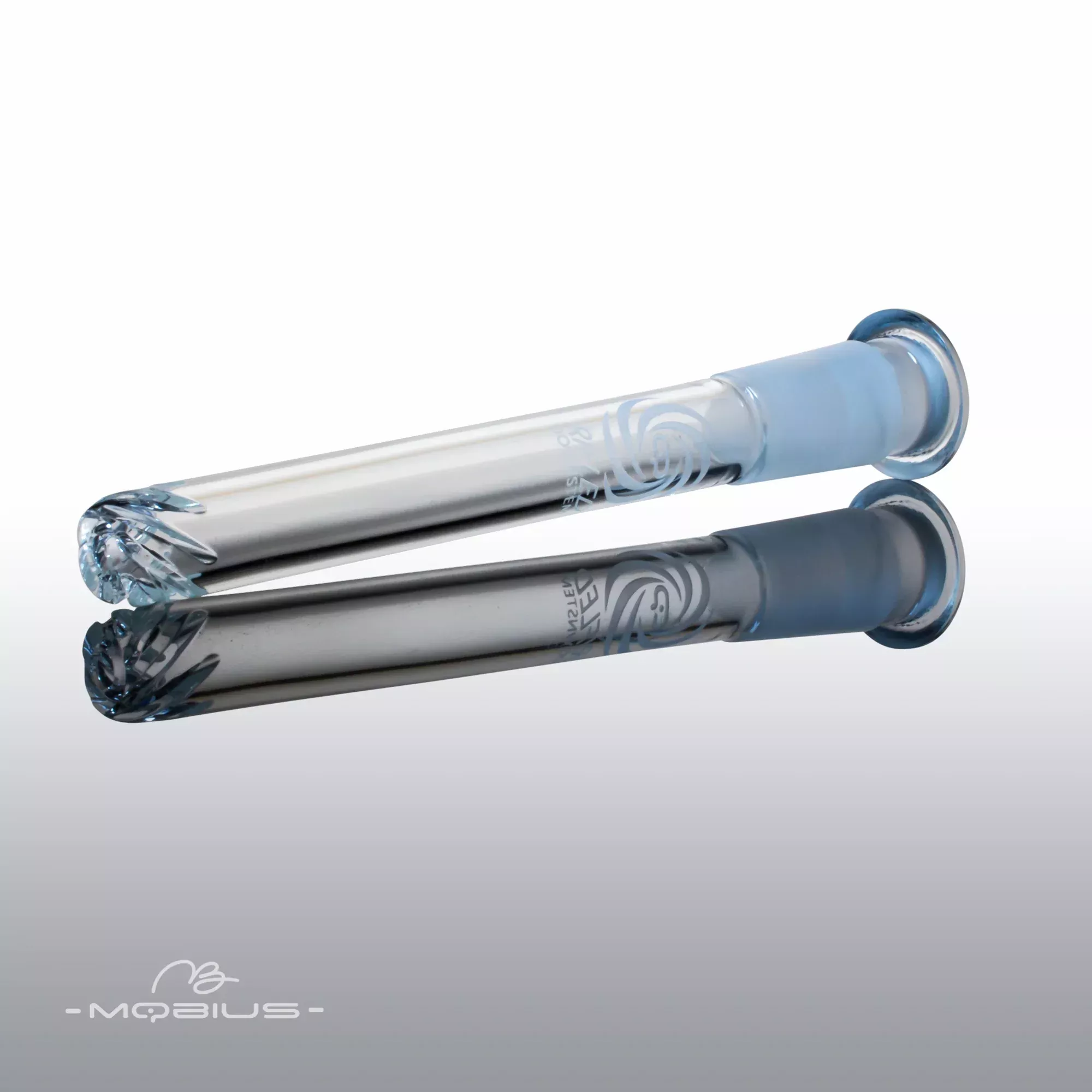 Rifled Downstem by Mobius Glass