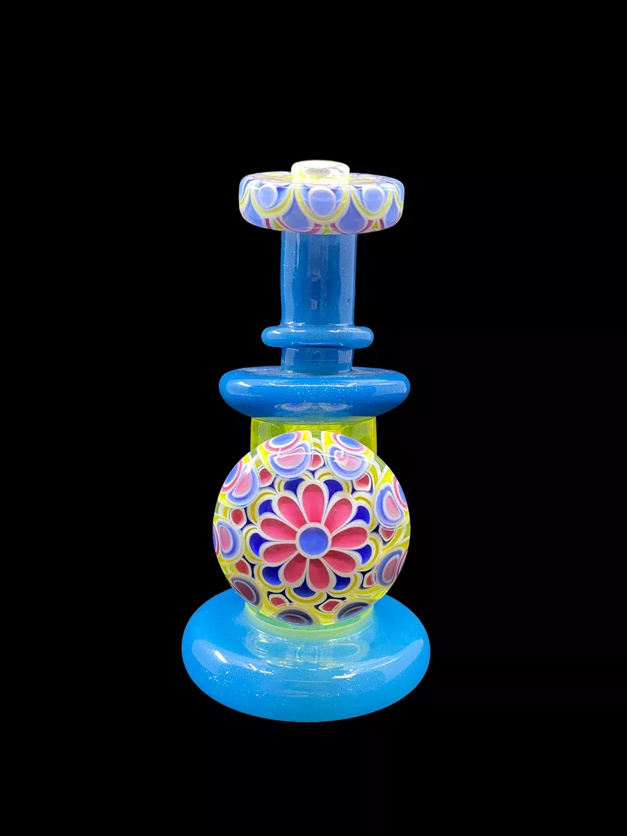 RL Dots Satin Blue/Yellow Dot Stack Mouthpiece | Chamber Jammer for Seamless Hits