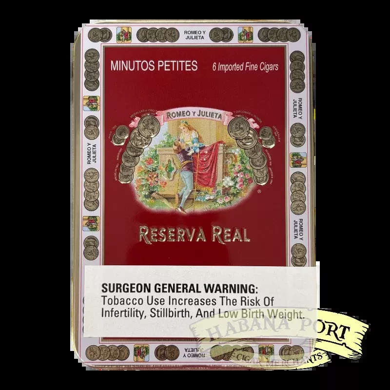 Romeo y Julieta Reserva Real Minutos Petites 6ct Tin 4x33