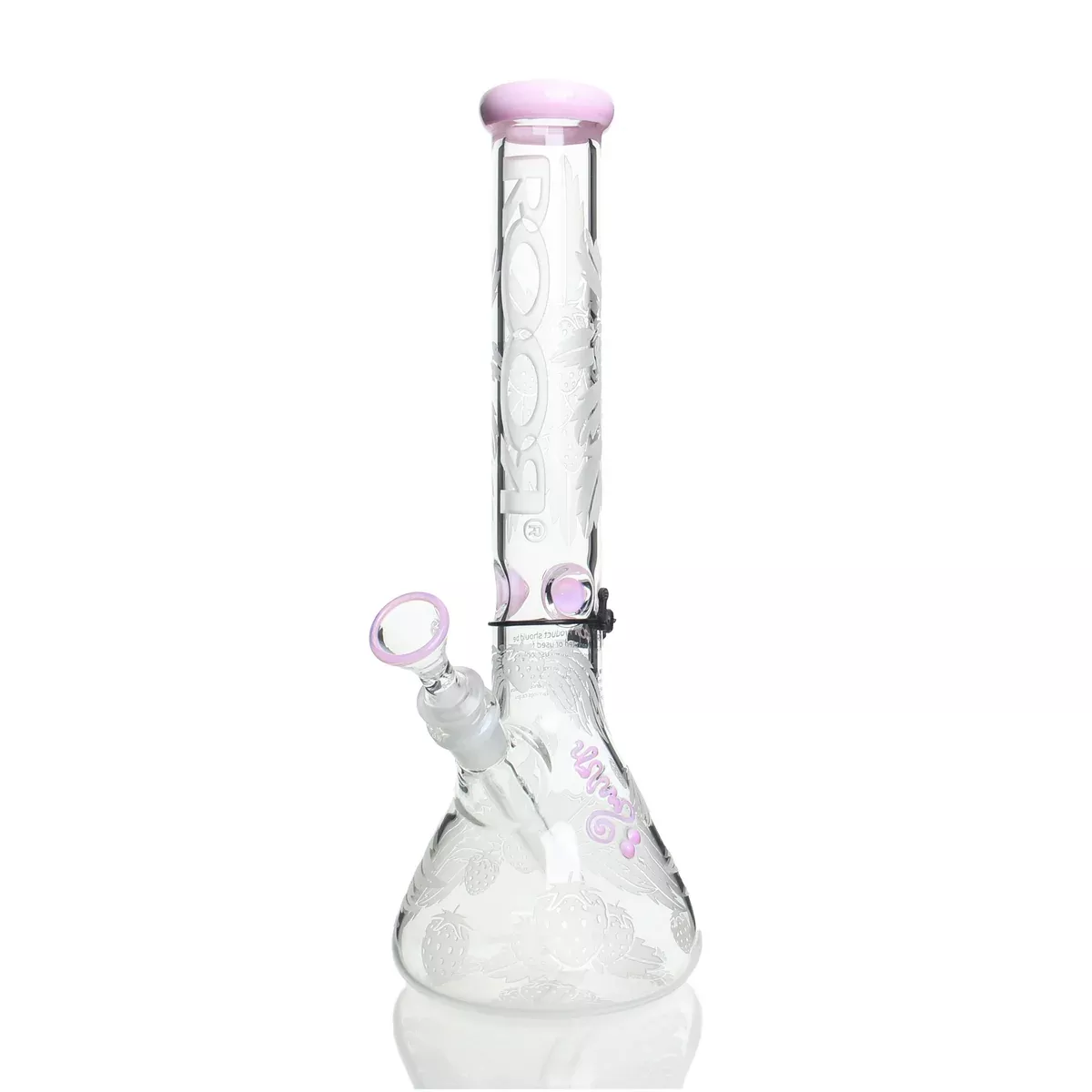RooR - 14" Beaker - 45x5mm - Strawberry Dream Sandblast