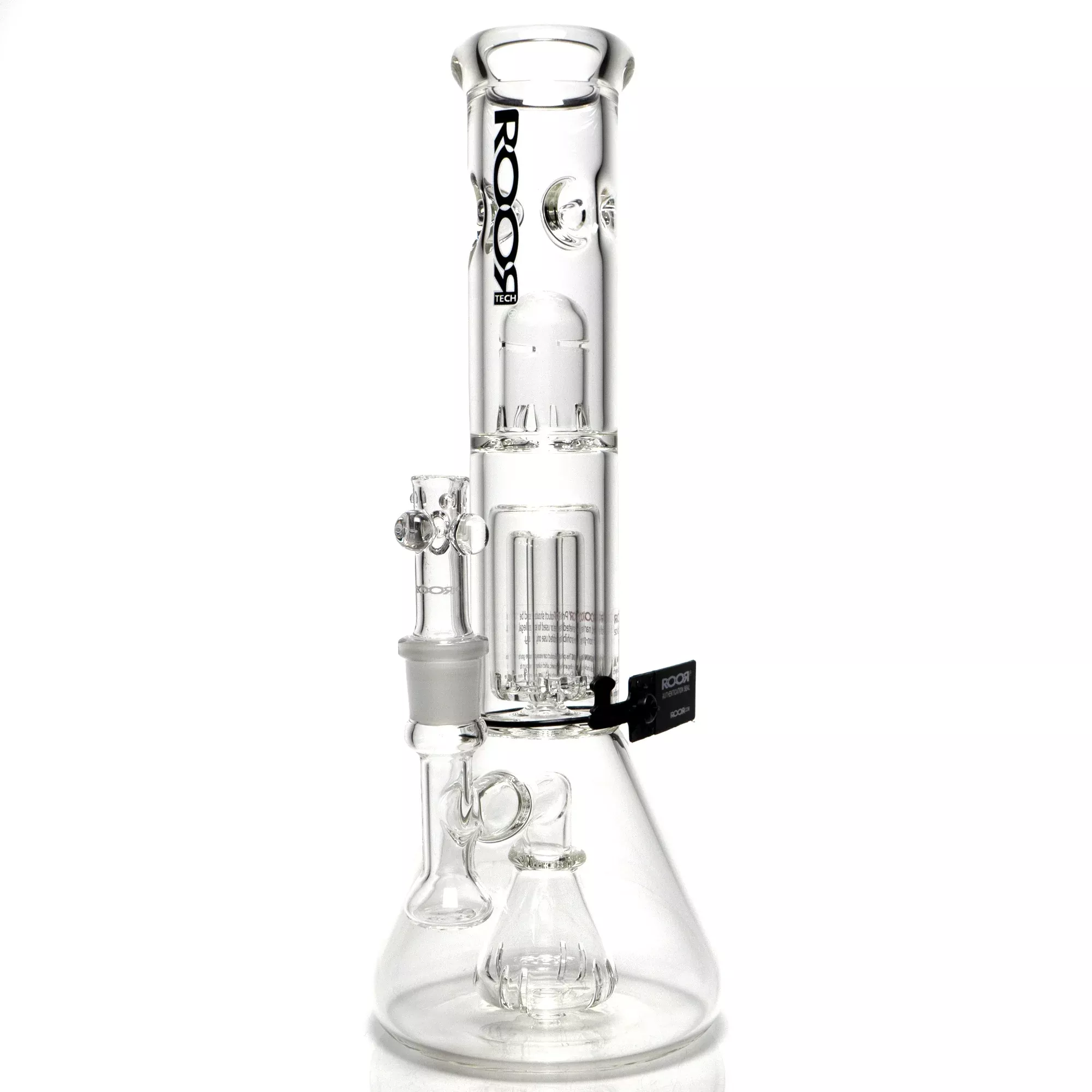 ROOR - 14” Fixed Beaker w / Barrel Perc - 50x5 - Black & White