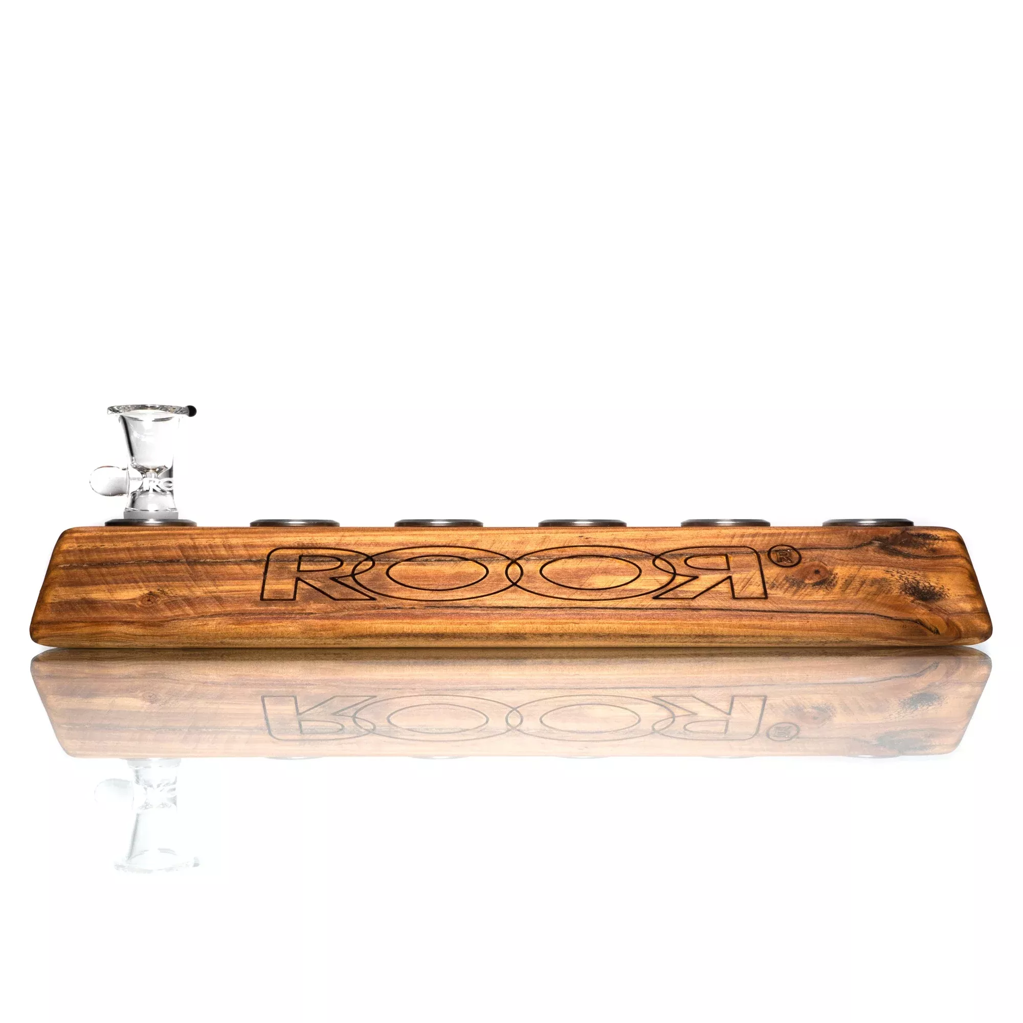 ROOR - Large 6 Hole Slide Holder - 18mm - Dark Wood
