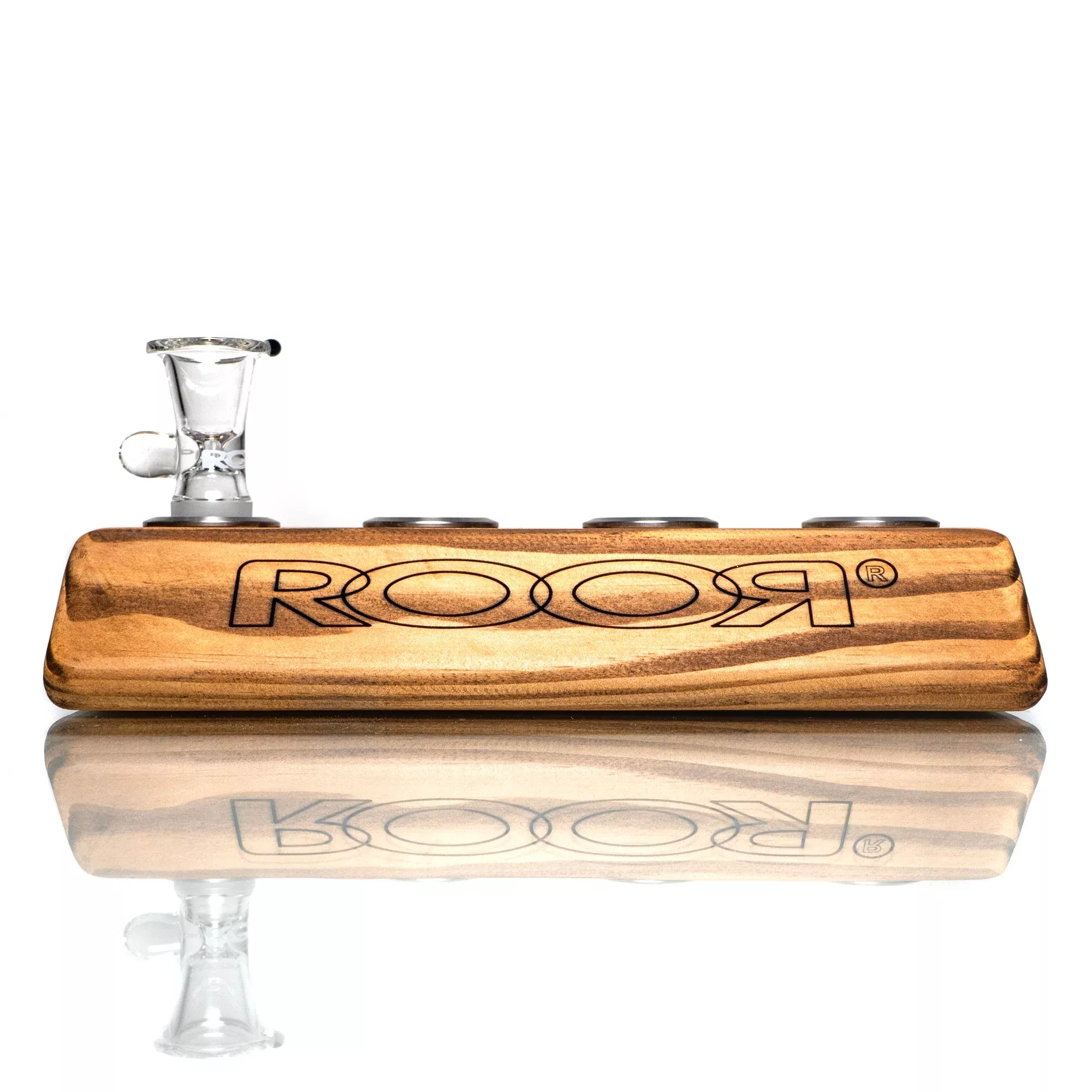 ROOR - Small 4 Hole Slide Holder - 18mm - Dark Wood
