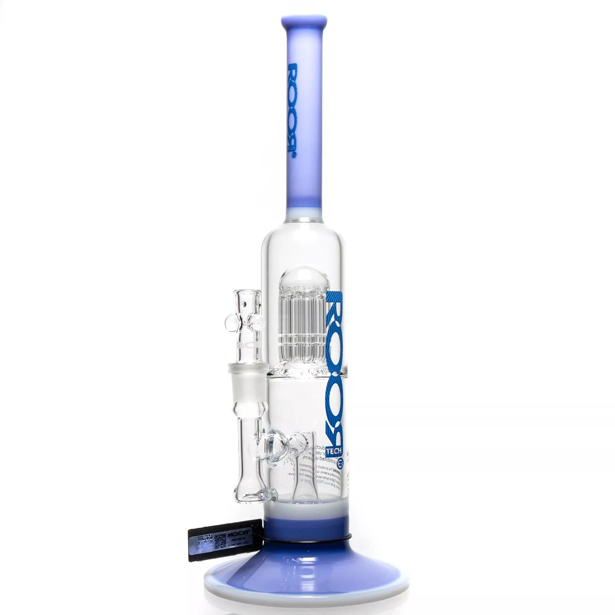 ROOR.US - Fixed Single Chamber Bubbler - 10 Arm Tree - Purple - Too Blue