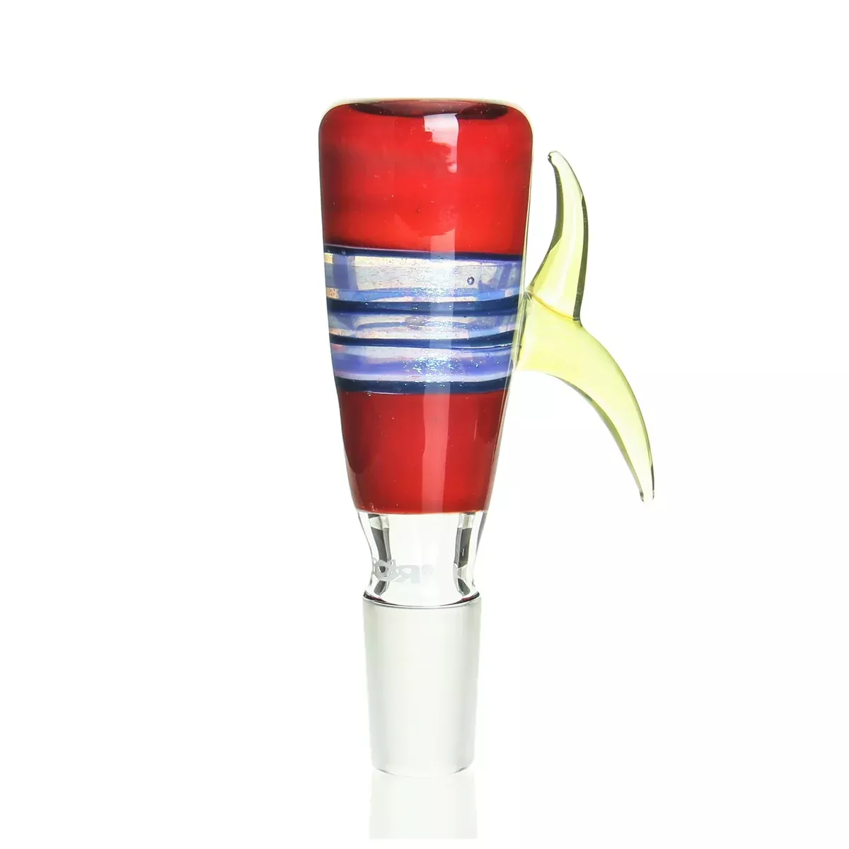 RooR x Artys Glass - 18mm Worked Dichro Slide - Red