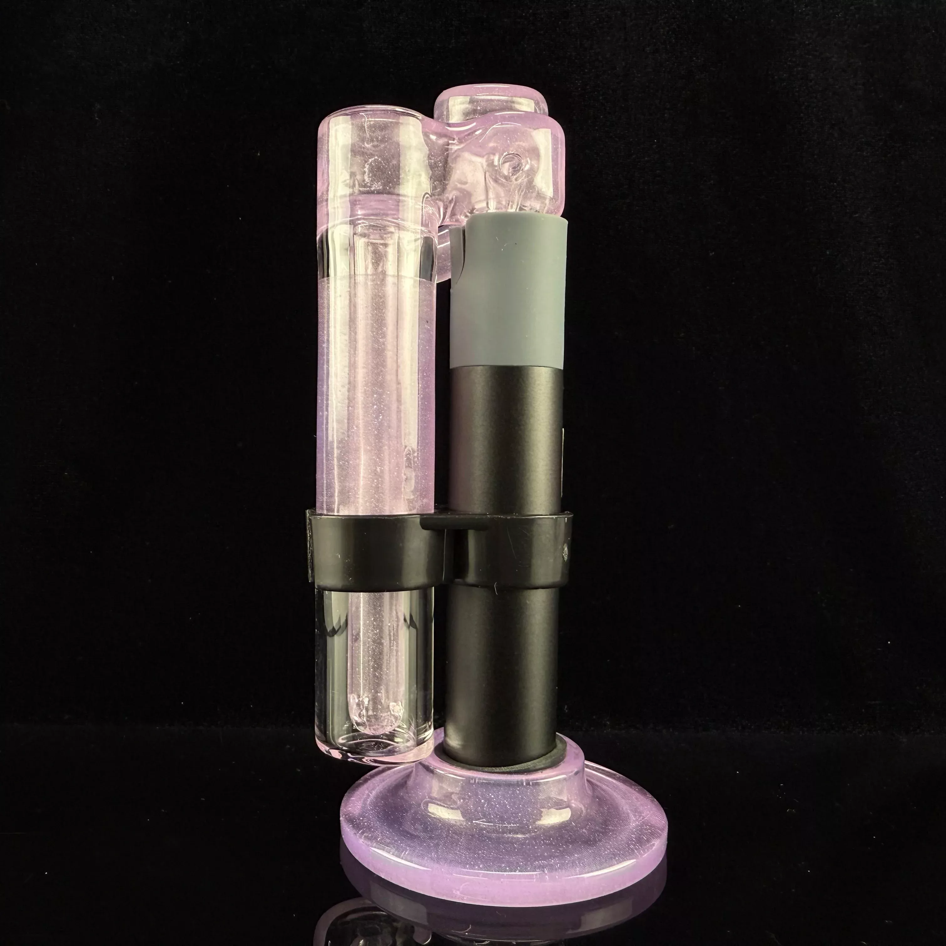 "Rose Quartz" Pwhip for Puffco Pivot by Lennon Glass