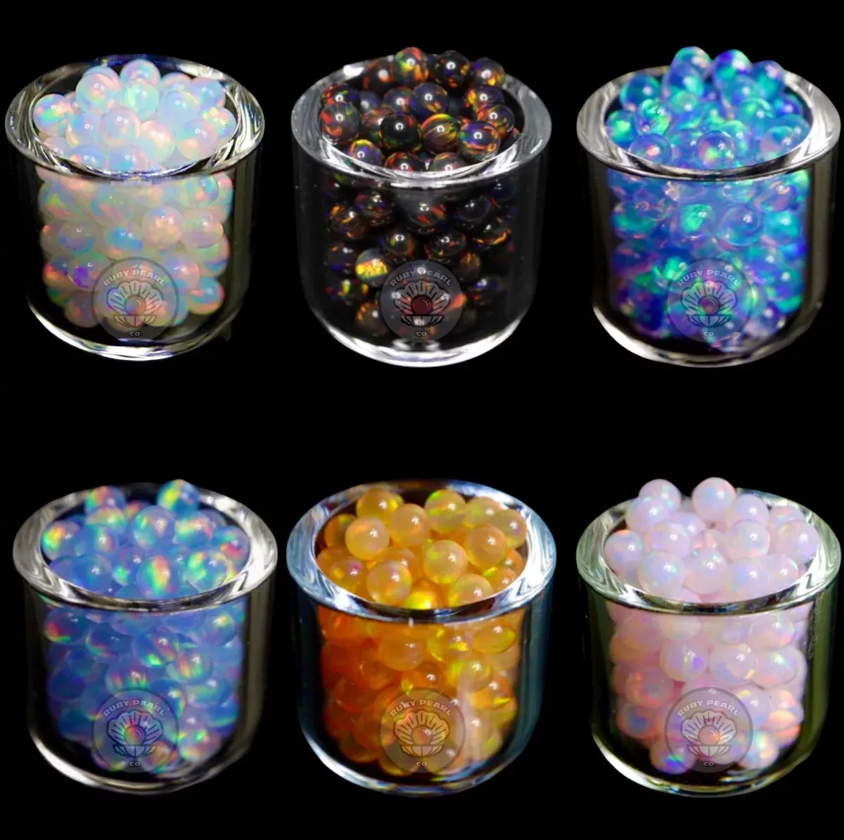 Ruby Pearl Co. 3mm Opal Pearls - Enhance Your Dabbing
