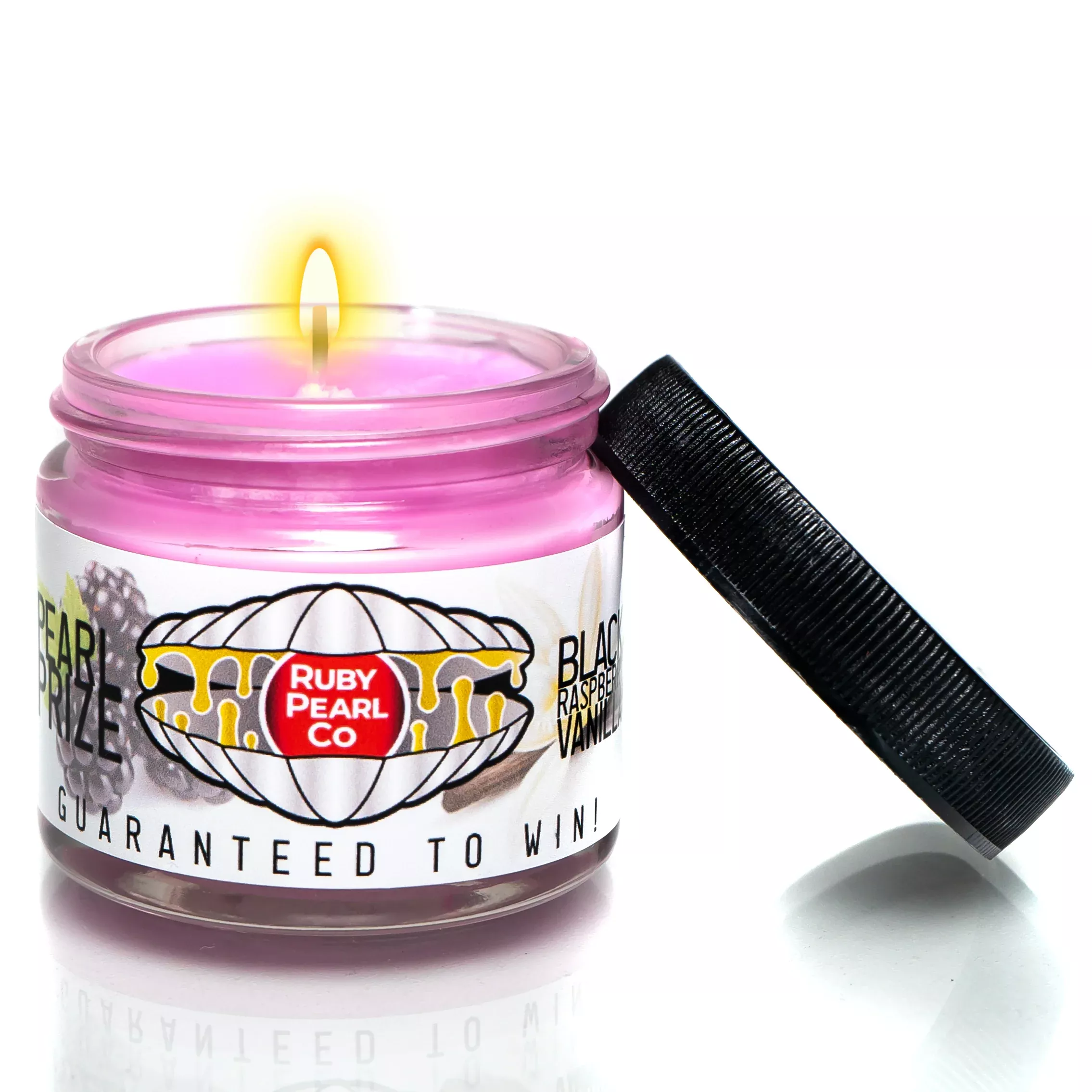 Ruby Pearl Co x The Cave - Pearl Prize Candle - Black Raspberry Vanilla - 1oz