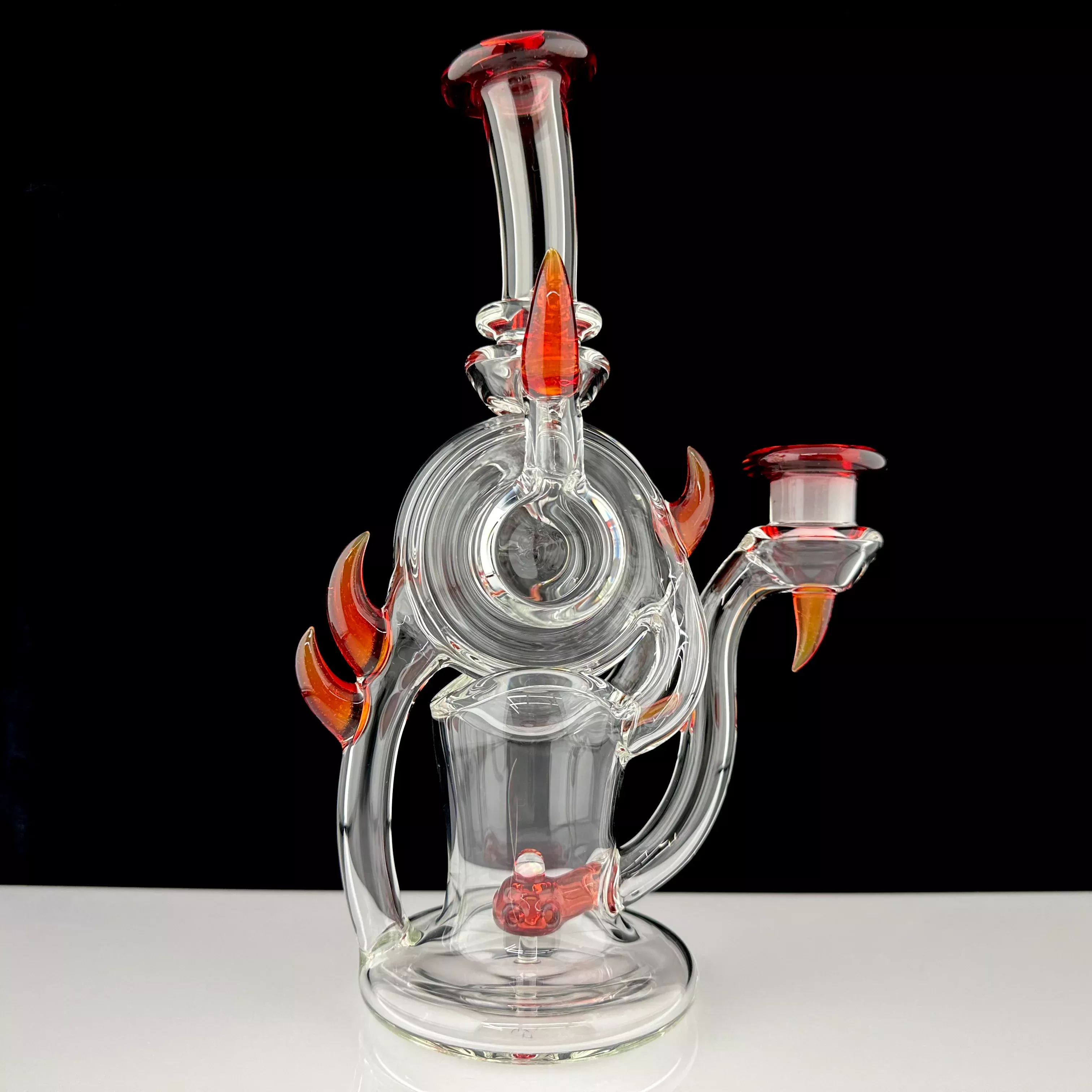 "Ruby Slippers (Over) Lemon Drop w/ Pomegranate accents" Deluxe "Spoolcycler" Vertical Recycler by Dohn Joe