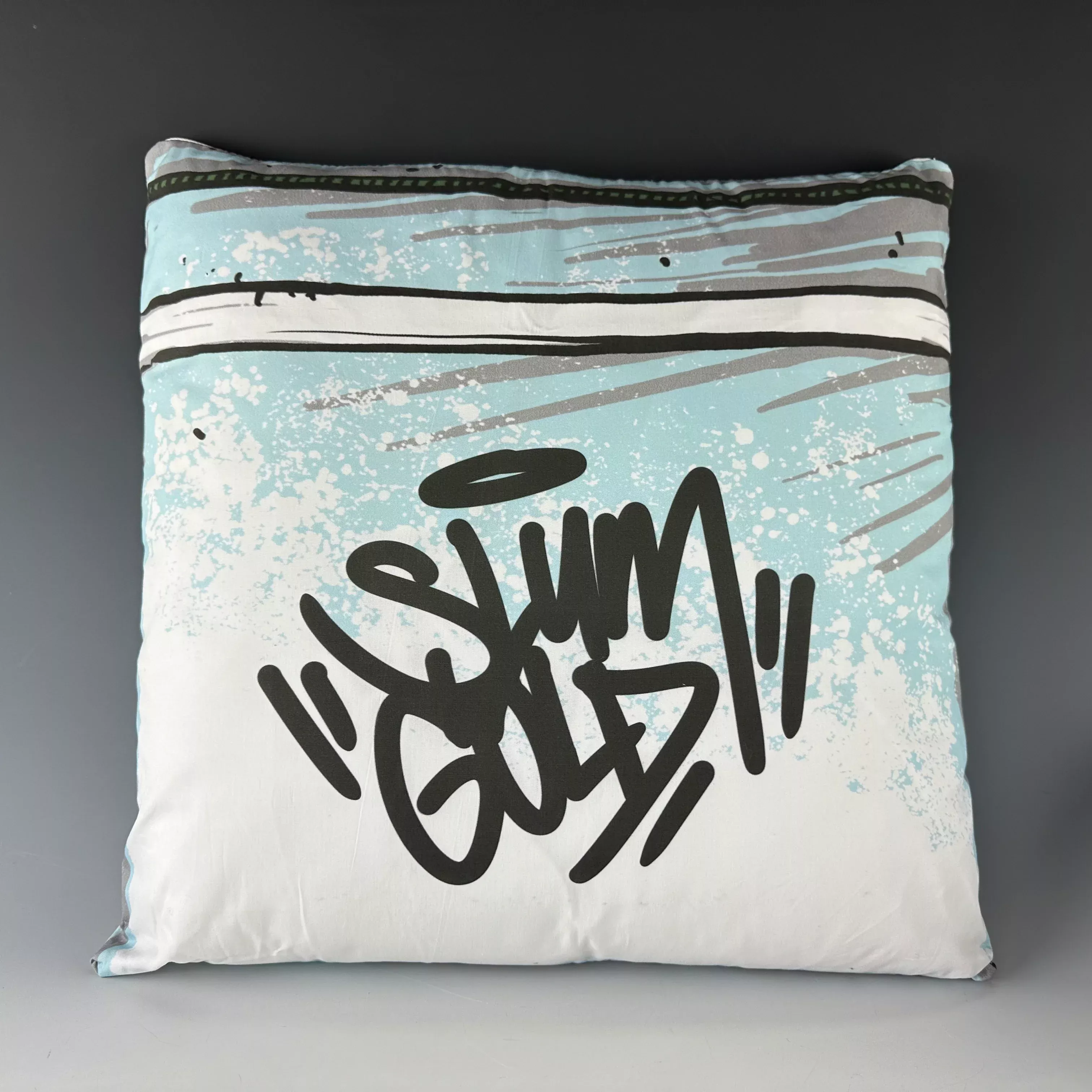 "Sak o' Yak" Throw Pillow by Slum Gold