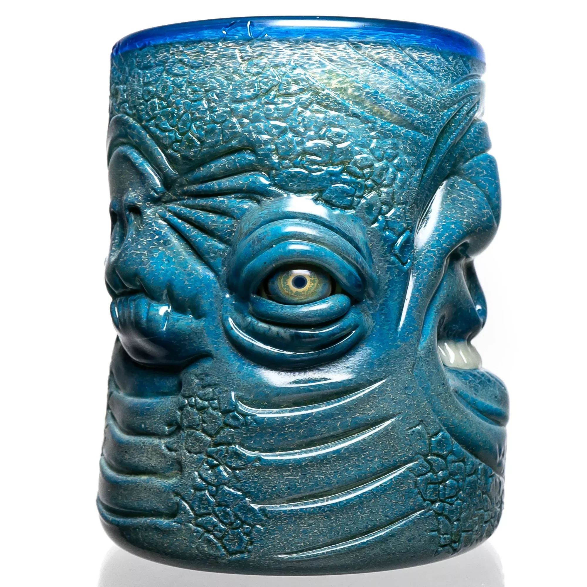 Salt - Faces Cup - Peacock Chameleon w / Brilliant Blue