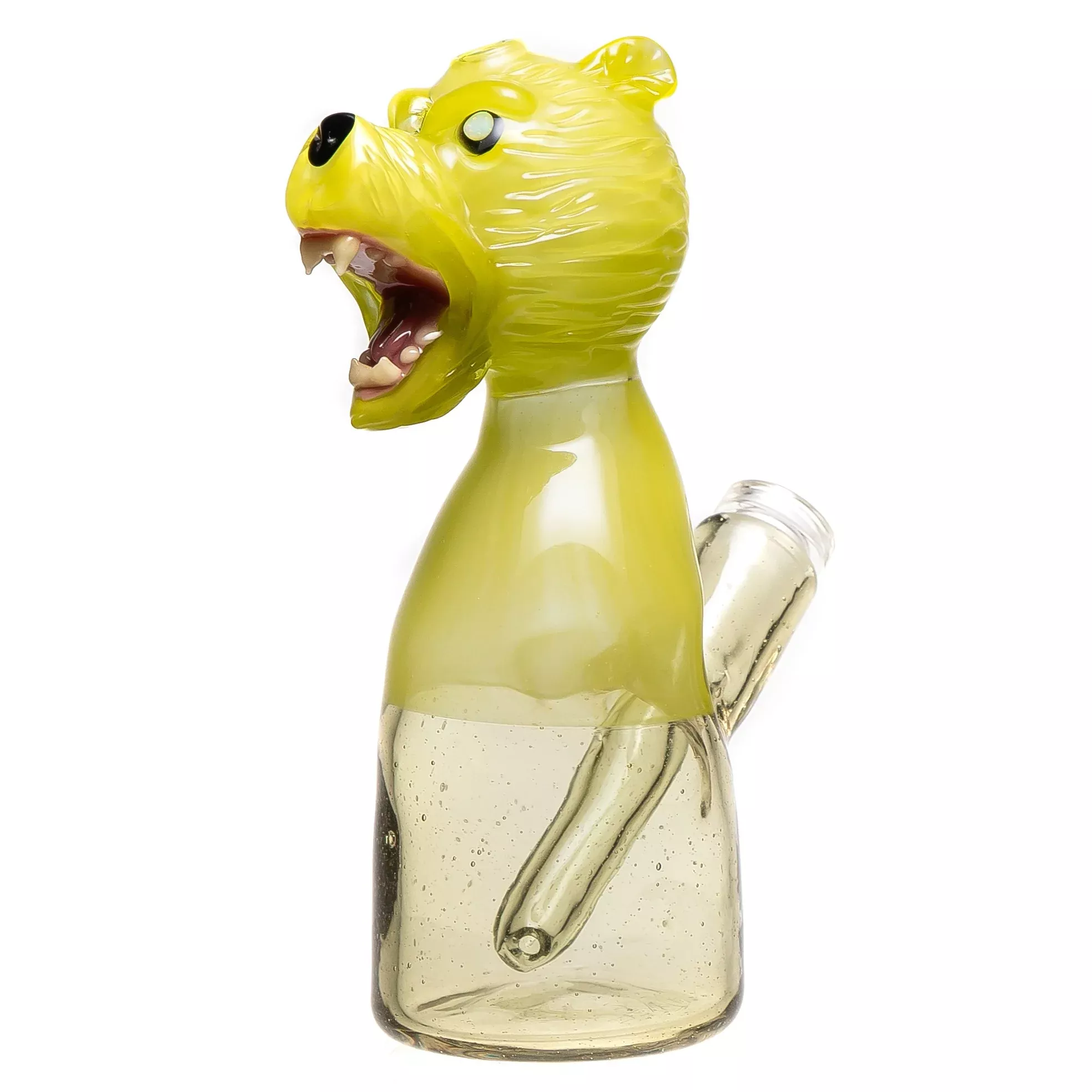 Seath Glass - Bear Jammer - Transparent Green & CFL Potion