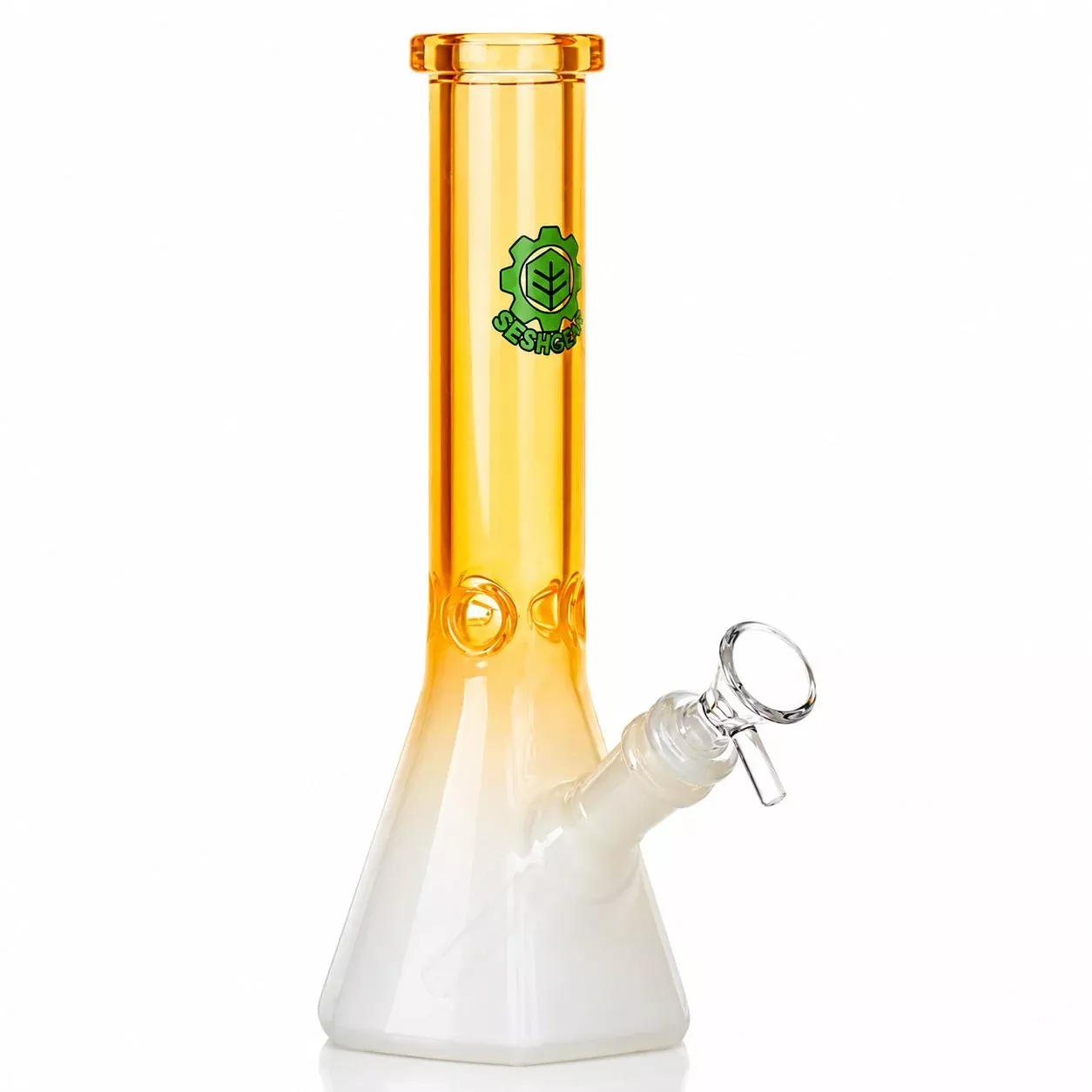 SeshGear 10" Prismatic Bliss Ombre Glass Beaker Bong with Ice Catcher