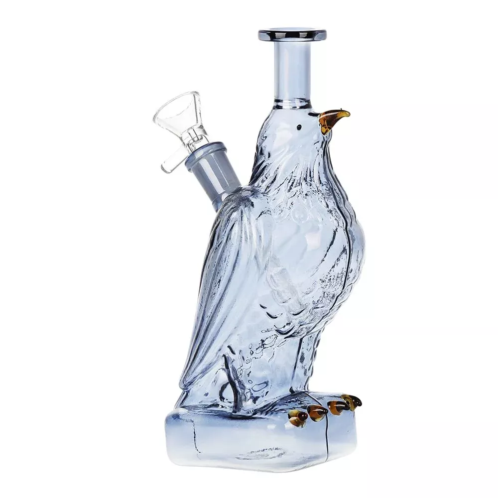 SeshGear 5" Raven Glass Water Pipe with 14mm Slide