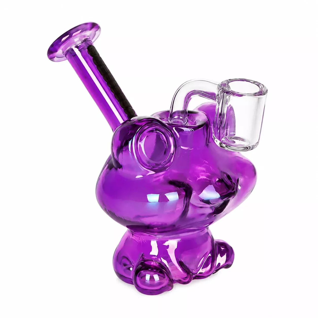 SeshGear Mini Electro Frog Glass Dab Rig with 14mm Quartz Banger