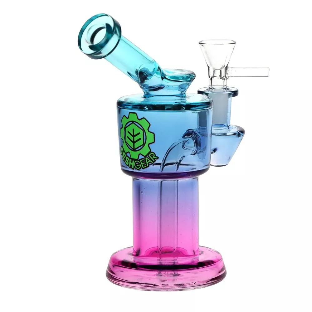 SeshGear Roboto Ombre Bong 14mm Male Slide with Handle