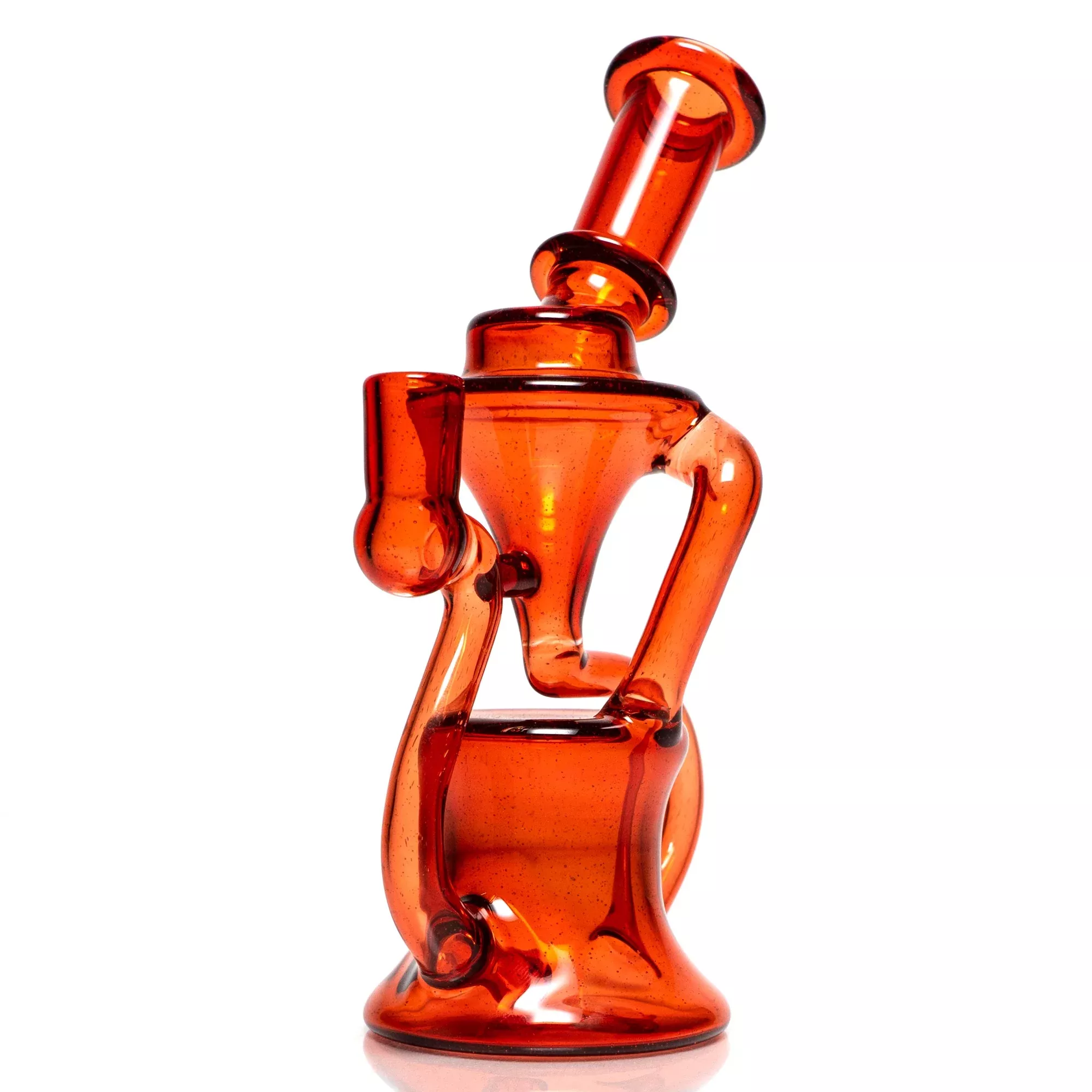 Shadooba Glass - Kickback Recycler - 10mm - Pomegranate #2