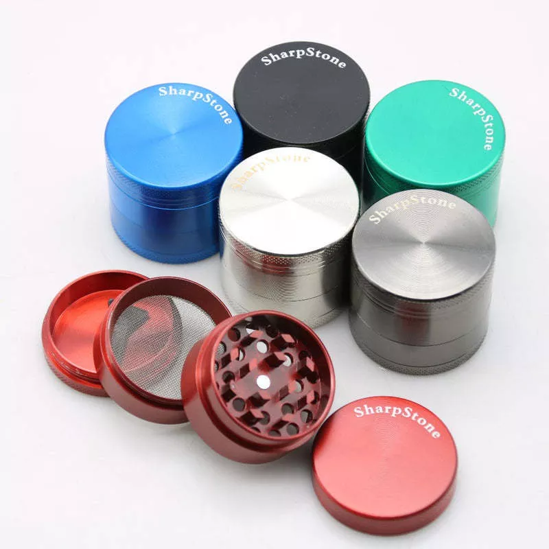 Sharpstone 55mm 4-Piece Aluminum Grinder | Durable Herb Grinder | Sharp Teeth Design