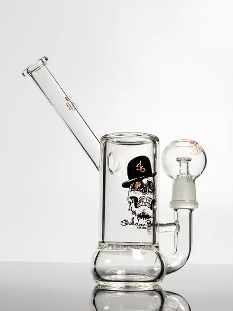 Sheldon Black 7'' side swipe with skull print