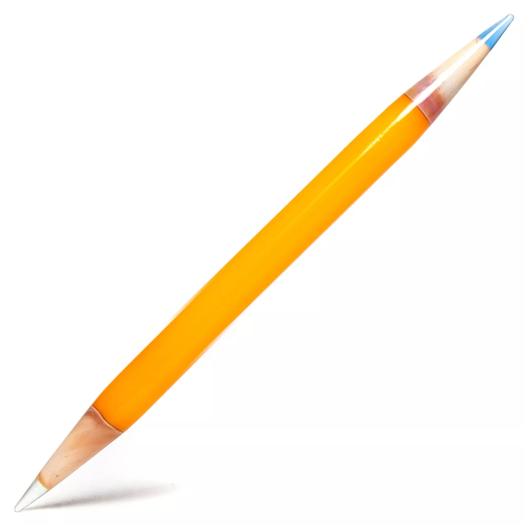 Sherbet - Double Sided Pencil - Orange Crayon w / Blue Dream & Ghost