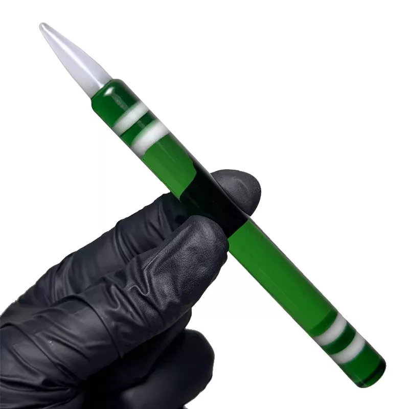 Sherbet - Fatty Crayon in Green - Lucy over White Tip #1