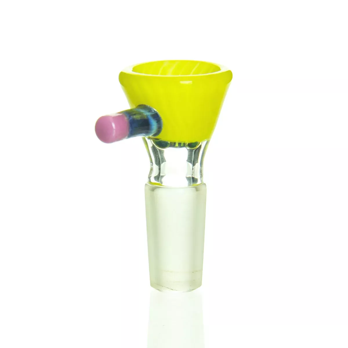 Sherbet Glass - 14mm Pencil Slide - Yellow