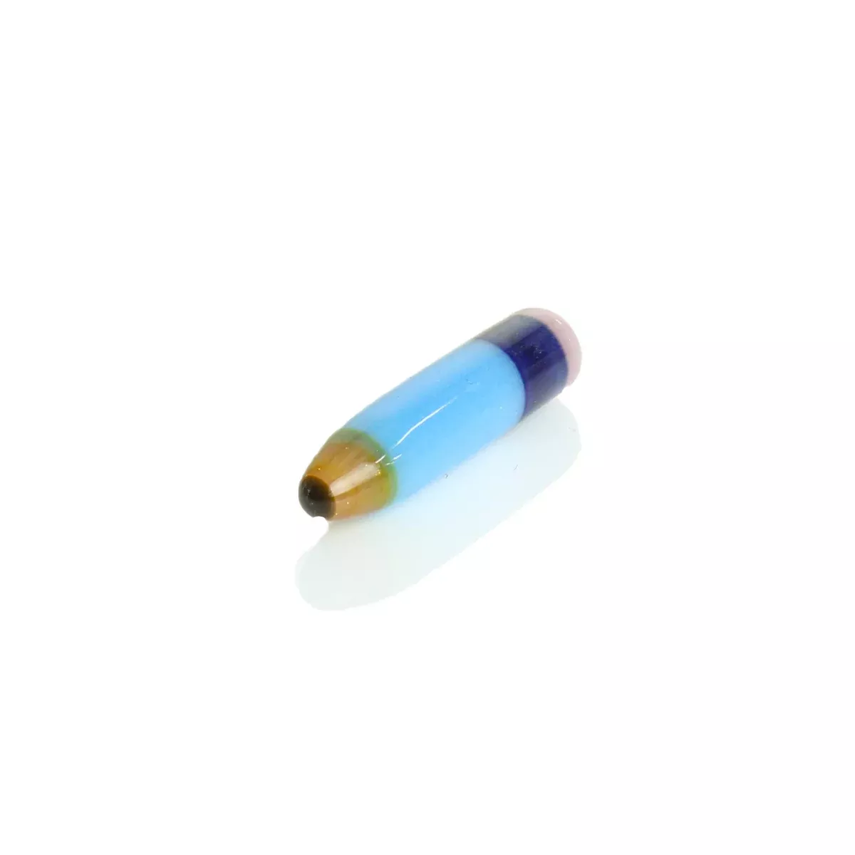 Sherbet Glass - Pencil Pillar - Siberia Blue