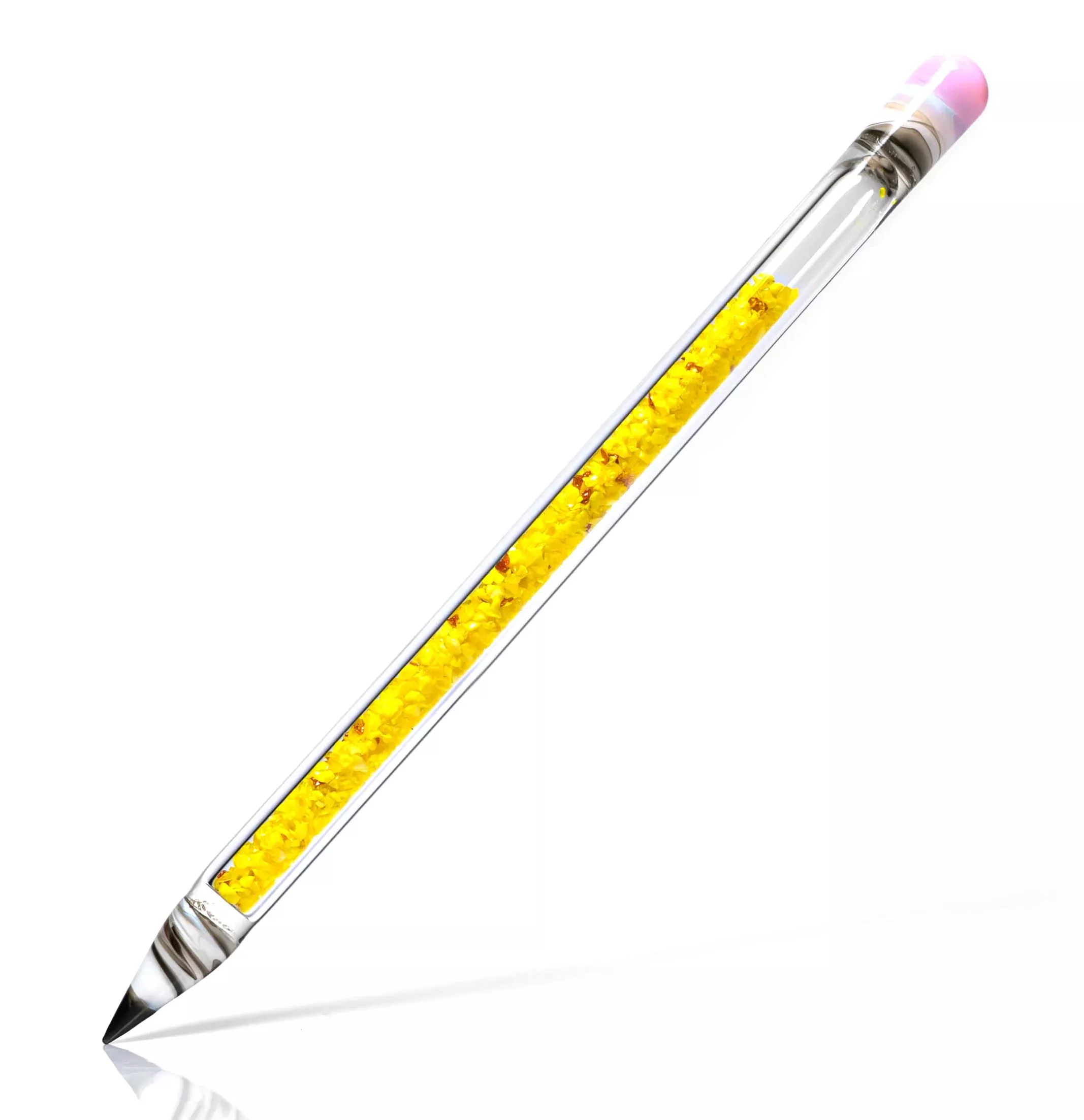 Shooters - Frit Filled Pencil - Yellow