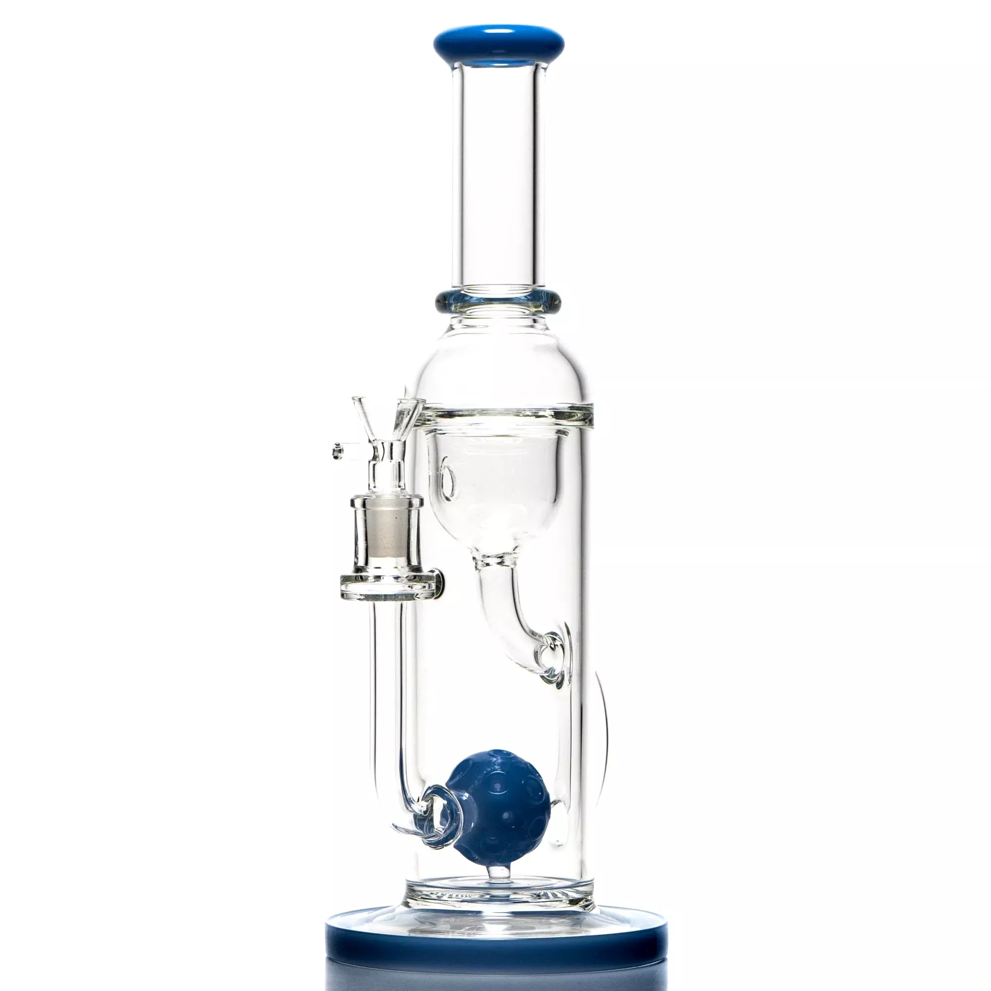 Shooters - Orb Recycler Tube - Milky Blue